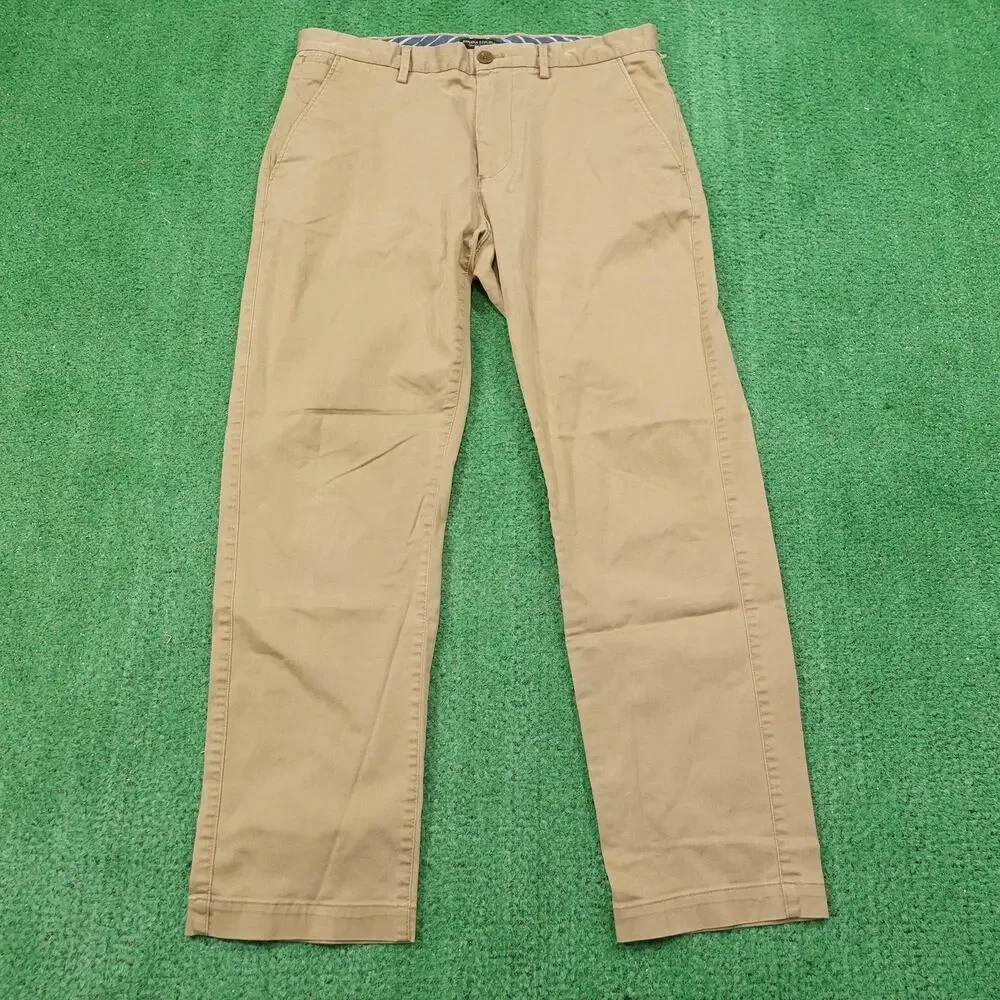 Banana Republic Pants Mens 33x30‎ Khaki Vintage Straight Fit Chino Stretch